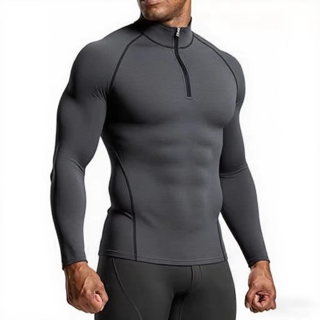Men Sportswear Fitness Shirts Slim Long Sleeve Gym T-Shirt Running Top Tee Tights Training Compression Clothes Sport T Shirt Men