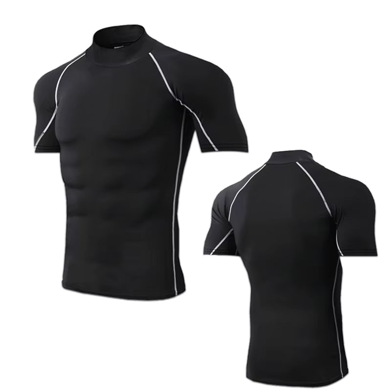 Compression T-Shirt Men Bodybuilding Sportswear Short Sleeve Quick Dry Workout Shirts Sport Tops Tee Gym Running T-Shirt Men