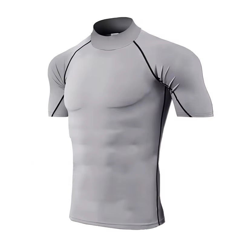 Compression T-Shirt Men Bodybuilding Sportswear Short Sleeve Quick Dry Workout Shirts Sport Tops Tee Gym Running T-Shirt Men